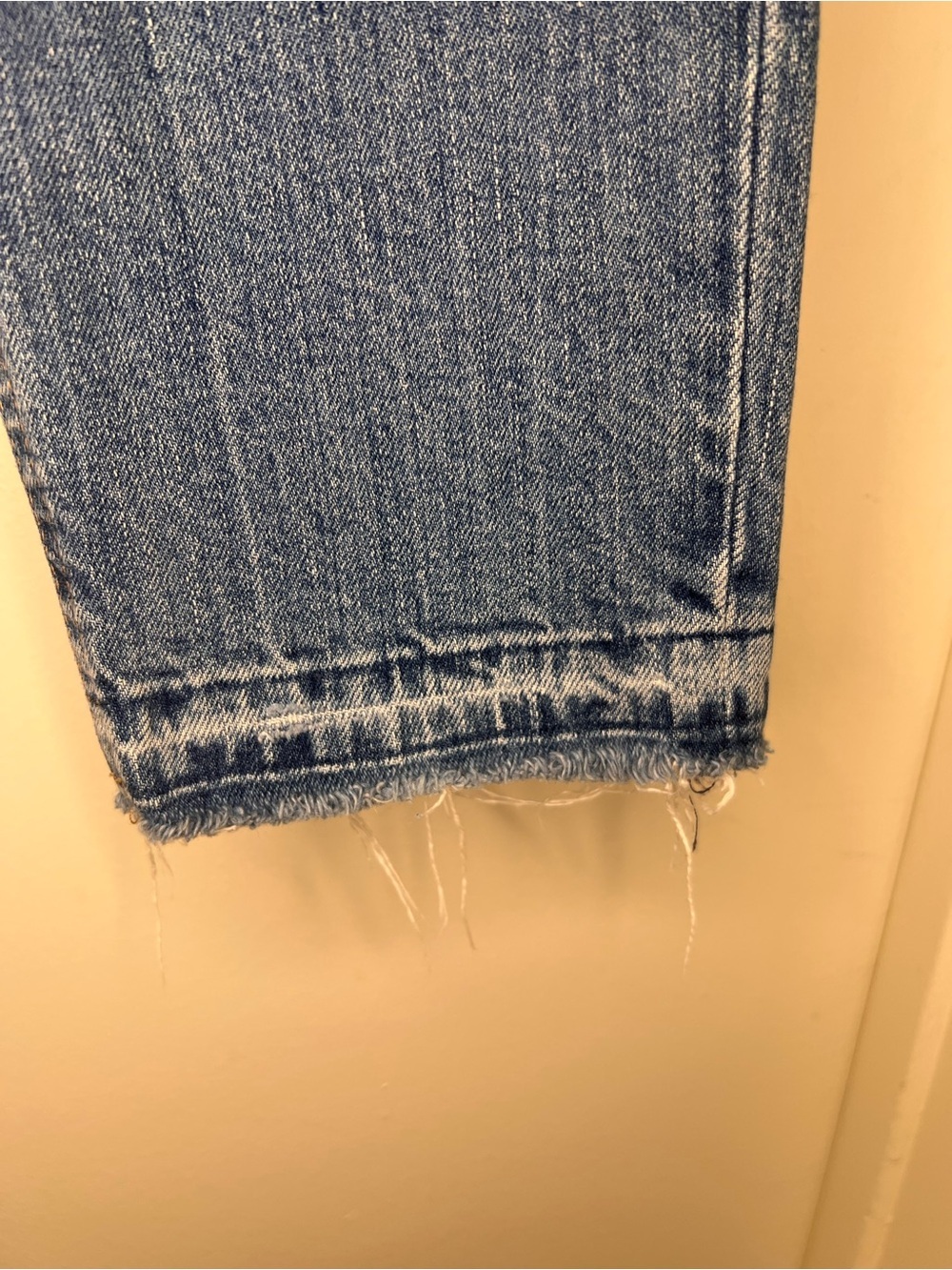 Lucky Brand Sienna Slim Boyfriend Jeans Candiani Denim Raw Hem Light Wash - Picture 5 of 11